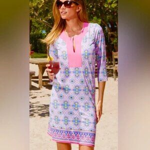 NWOT Cabana Life Tunic Dress UPF 50 Swim Coverup sz Large